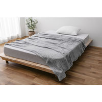 アイリスオーヤマ タオルケット シングル S 寝具 介護 ガーゼ 綿100％ 洗える 抗菌 防臭 8重 ガーゼタオルケット KTT8GZ-140 グレー