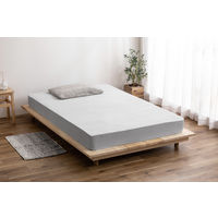 アイリスオーヤマ ボックスシーツ 防水 シングル S 丸洗いOK 透湿防水 マットレスカバー 寝具カバー BXS-TCST-S ライトグレー 1枚