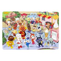 サンスター文具 パズルしようよ45P アンパンマンとあおぞらのしたでスイーツ SAP 6370010A 1枚