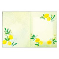 日本ホールマーク 多目的グリーティングカード ナチュラルリース レモン 822576 1セット(6枚)（直送品）