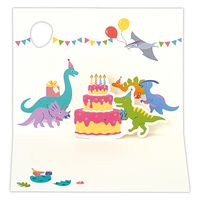 日本ホールマーク お誕生お祝い グリーティングカード立体 ハッピーホール 恐竜 822637 1セット(6枚)（直送品）