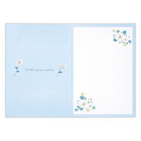 日本ホールマーク 多目的グリーティングカード しおり付き フルリール ブルー 823207 1セット(6枚)（直送品）