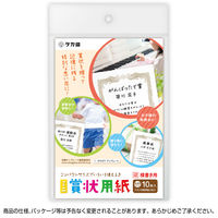 ササガワ ミニOA賞状用紙 はがき判 横書用 10-1521 1セット(30枚:10枚×3冊)