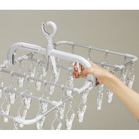 ツウィンモール 洗濯物干し横もちアルミハンガー グレー 40ピンチ BEILU BE-01G 1箱