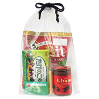 伊藤忠リーテイルリンク LDPE製 巾着袋（ツルツルタイプ） 透明 1袋（10枚入）