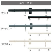 TOSO 装飾カーテンレール〈モノ・Aキャップ・ダークグレー〉W3.1mセット 4975559897974 1セット（直送品）