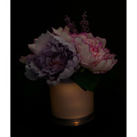 ファミリー・ライフ タイマー付きLEDフラワーグラス 幅180×奥行200×高さ210mm ラベンダー a3003120 1個（直送品）