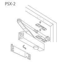 日本ドアーチエック製造　NEW★STAR　取替用ドアクローザー　シルバー　PSX-2　1台（直送品）