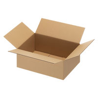 【80サイズ】現場のチカラ エコノミータイプ 軽梱包用ダンボール 小物・雑貨向けMサイズ 外寸：346×249×150mm 1セット（100枚） オリジナル