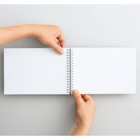 リヒトラブ hirakuno ツイストノート A5E 17穴 リーフ50枚 ネイビー N1675-11 1冊