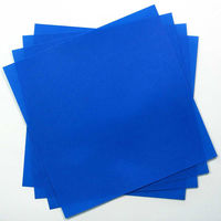 トーヨー 単色おりがみ 17.6cm あお 065138 1袋(100枚)