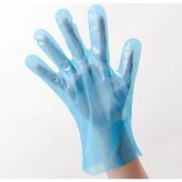 パックスタイル PSポリ手袋 ブルー 袋入 M 00437326 1袋（200枚）（直送品）