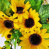 ストア・エキスプレス ひまわり造花スワッグ　７５ｃｍ 8800-398 1個（直送品）