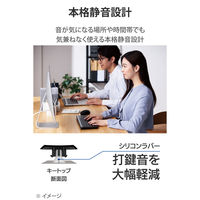 ワイヤレスキーボード 静音 無線 2.4GHz 薄型 テンキー付 メンブレン TK-QT30DMBK エレコム 1個（直送品）