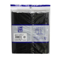 トロピカルストロー　ブラック　1袋（200本入）（わけあり品）