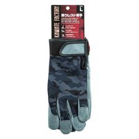 ユニワールド 豚クレスト革手 フックホール付 KS363  L 1セット(10双入)（直送品）