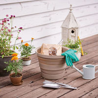 伊勢藤 ソフトバケツ8型 ベージュ I-614 1セット(1個×2)