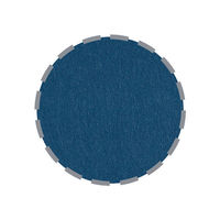 手提げ紙袋　丸紐　ベーシックカラー　青　S　1袋（50枚入）　スーパーバッグ  オリジナル（わけあり品）