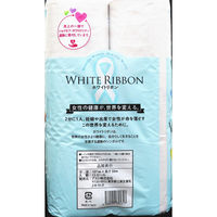 アスト ホワイトリボントイレットペーパー12RS 107mm50m 650736 1セット(8パック)