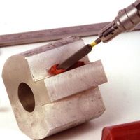 エスコ φ1.3 x 50mm ダイヤモンド鑢(丸・ショート/#200) EA826VM-91 1セット(3本)（直送品）