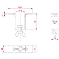 スリーナイン島野 □クロスロックA 93676 1セット(5個)（直送品）