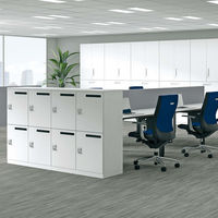 【組立設置込】コクヨ エディア パーソナルロッカー オートダイヤルロック 4人用 メール穴 BWU-RN4ADEM59SAWNN-K 1台（直送品）