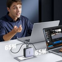 USB充電器 140W 3ポート Type-C×2 USB-A×1 AC充電器 【USB-C to C 充電ケーブル（1.5m）同梱】  UGREEN