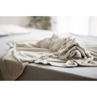 アイリスオーヤマ タオルケットシングル S 寝具 介護 レーヨン100％ 洗える 抗菌 防臭 レーヨンタオルケット KTTRN-140 ベージュ 1枚