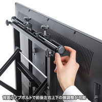 サンワサプライ プッシュ式壁掛け金具（32～65型対応） CR-PLKG16BK 1台（直送品）