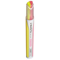 コクヨ 2色蛍光マーカーソフトカラー Y/P <ビートルティップ・デュアルカラー> PM-L313-1 1本