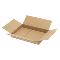 【100サイズ】現場のチカラ エコノミータイプ 軽梱包用ダンボール ジャケット・薄物アウター向け 外寸：482×352×72mm 20枚入 オリジナル