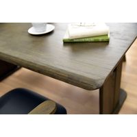 タマリビング ダイニングテーブル コバ 幅1500×奥行850×高さ700mm ブラウン 50002005 1台（直送品）