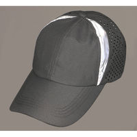 カジメイク 保冷剤ポケット付キャップ フリー ブラック　6528 1個