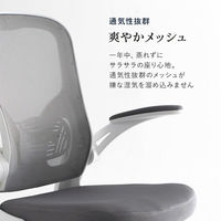 【軒先渡し】萩原 オフィスチェア LHC-4471BK 1脚（直送品）