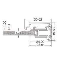 トレード イージーライトパネル　屋内用　ツヤ無シルバー　Ａ４　角型　（５９４８１Ａ４＊） 039485 1台（直送品）