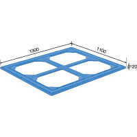 三甲 TLトップフレーム1113ブルー 81435100BL503 1セット（3個入）（直送品）