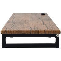 YAMAZEN  コンセント付 デスク上スタンド 幅800×奥行250×高さ85mm  ブラウン/ブラック　DTSE-8025(ABR/SBK)