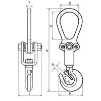 三木ネツレン ネツレン ZNC型絶縁フック 3TON ZNC-3TON 1台（直送品）
