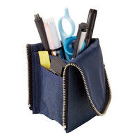 コクヨ（KOKUYO） ペンケース<ネオクリッツフラットBiz> ネイビー F-VBF165-2 1セット（3個） 64319520（直送品）