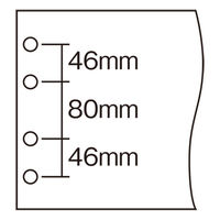 プラス とじ込み表紙 B4E 4穴 5組 FL-004TU（5）（直送品）