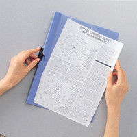 プラス スライドクリップファイル 青10冊 FS141PH BL（10）（直送品）