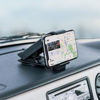 サンワサプライ スマートフォン用クリップ型車載ホルダー（強力ゲル吸盤） CAR-HLD9BK 1個（直送品）