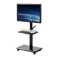 サンワサプライ 壁寄せ手動上下昇降液晶ディスプレイスタンド CR-LAST24 1台（直送品）