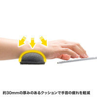 サンワサプライ クッションリストレスト（ミドルサイズ、ダークグレー） TOK-ERG5DGY-M 1個（直送品）