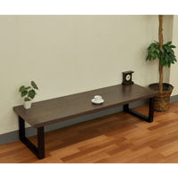 エイ・アイ・エス DIY用テーブル角枠脚 奥行45cm ロータイプ 2本セット ブラック 高さ300mm TBK-4329ST_BK（直送品）