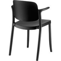 cerantola（チェラントラ） COLOS（コロス） ピアッツァ2チェア アーム付 2脚セット ブラック piazza2/black（取寄品）