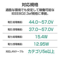 エレコム 法人向けPoEインジェクター　802.3af(標準出力)対応 EIB-UG01-PF2 1個
