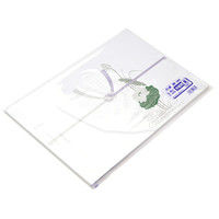 ササガワ のし紙 半紙判 蓮 山 3-425 1セット(1冊(100枚)×5)