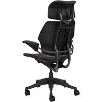 【車上渡し】 ヒューマンスケール フリーダム ヴェラム インテリジェントメカニズム 多機能チェア 可動肘付 グレー 1脚（直送品）