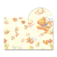 【ケース販売】シモジマ HEIKO 包装紙 半才 エンゼルベアY 002408002 1ケース(50枚入×10袋 合計500枚)（直送品）